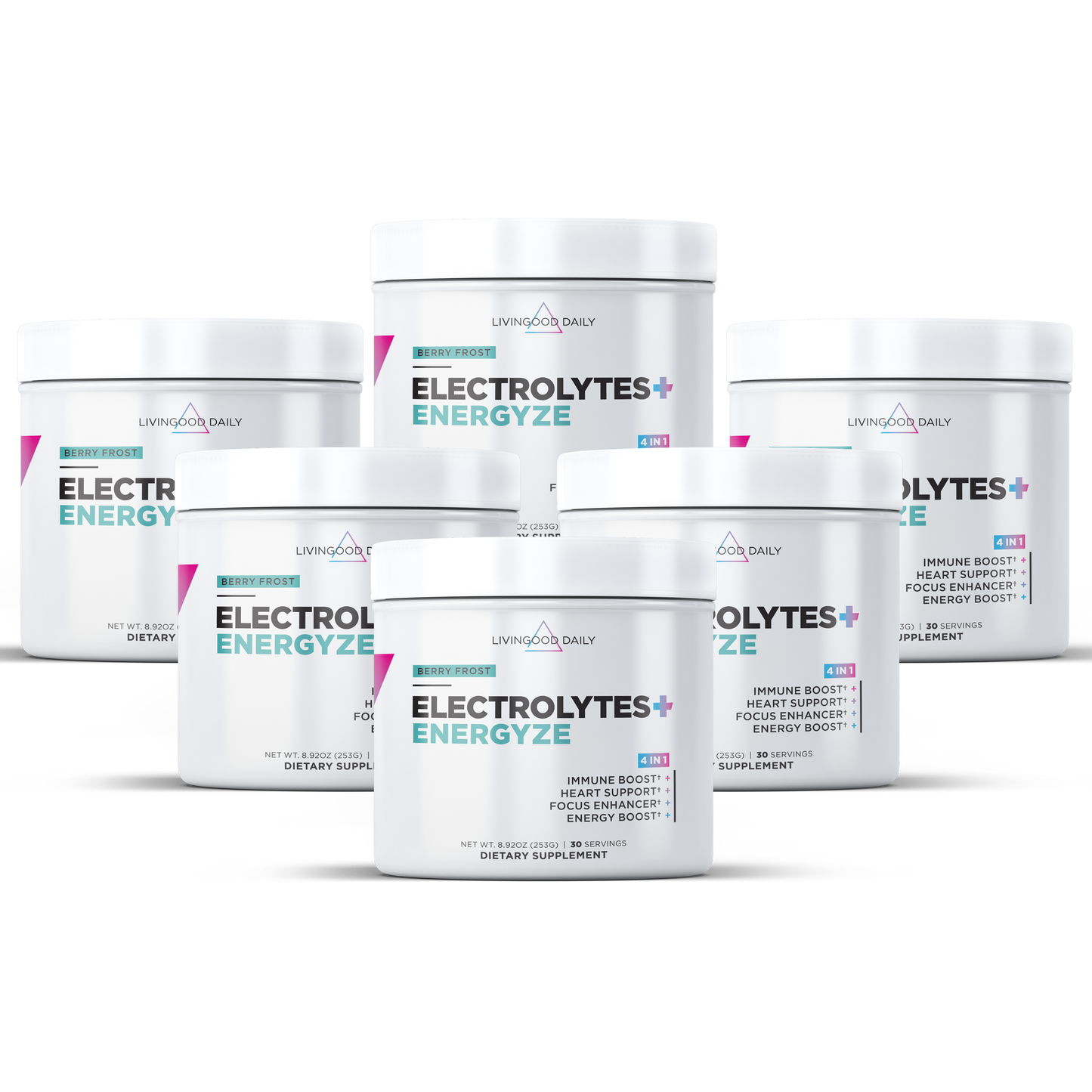 Livingood Daily Electrolytes + Energyze (Berry Frost)