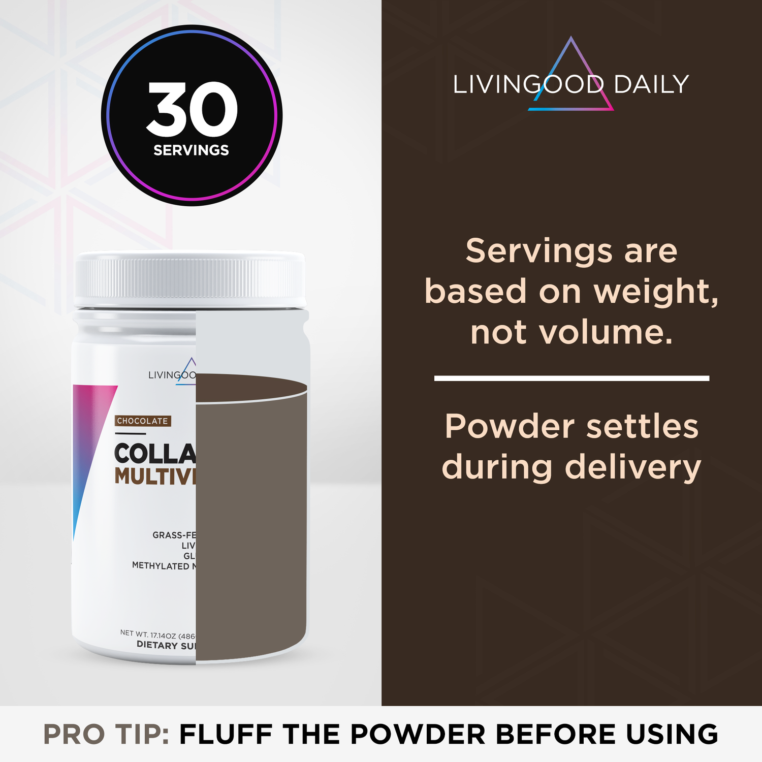 Chocolate Collagen + Multivitamin (90 Servings)