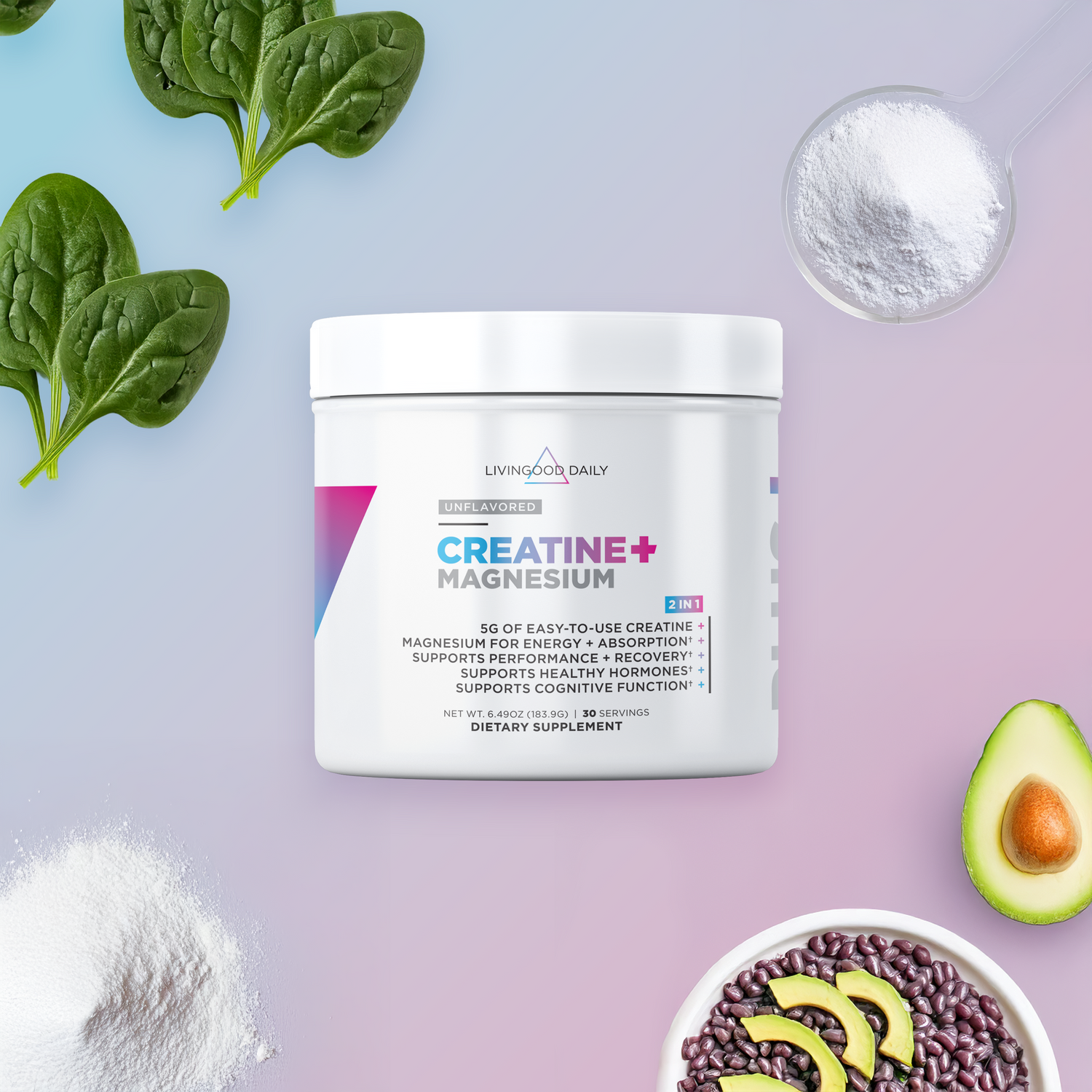 WAREHOUSE DEAL! Livingood Daily Creatine + Magnesium