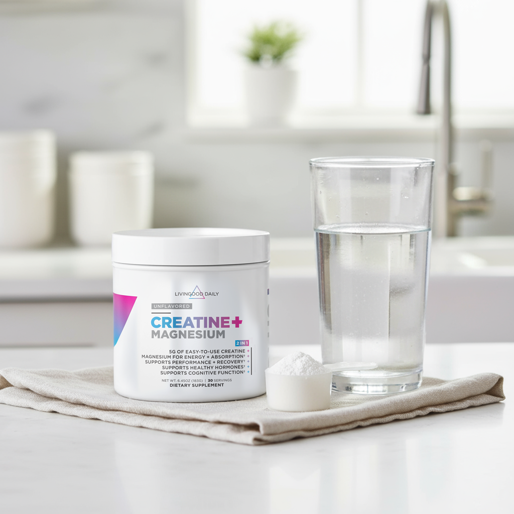 Livingood Daily Creatine + Magnesium (2 Pack)