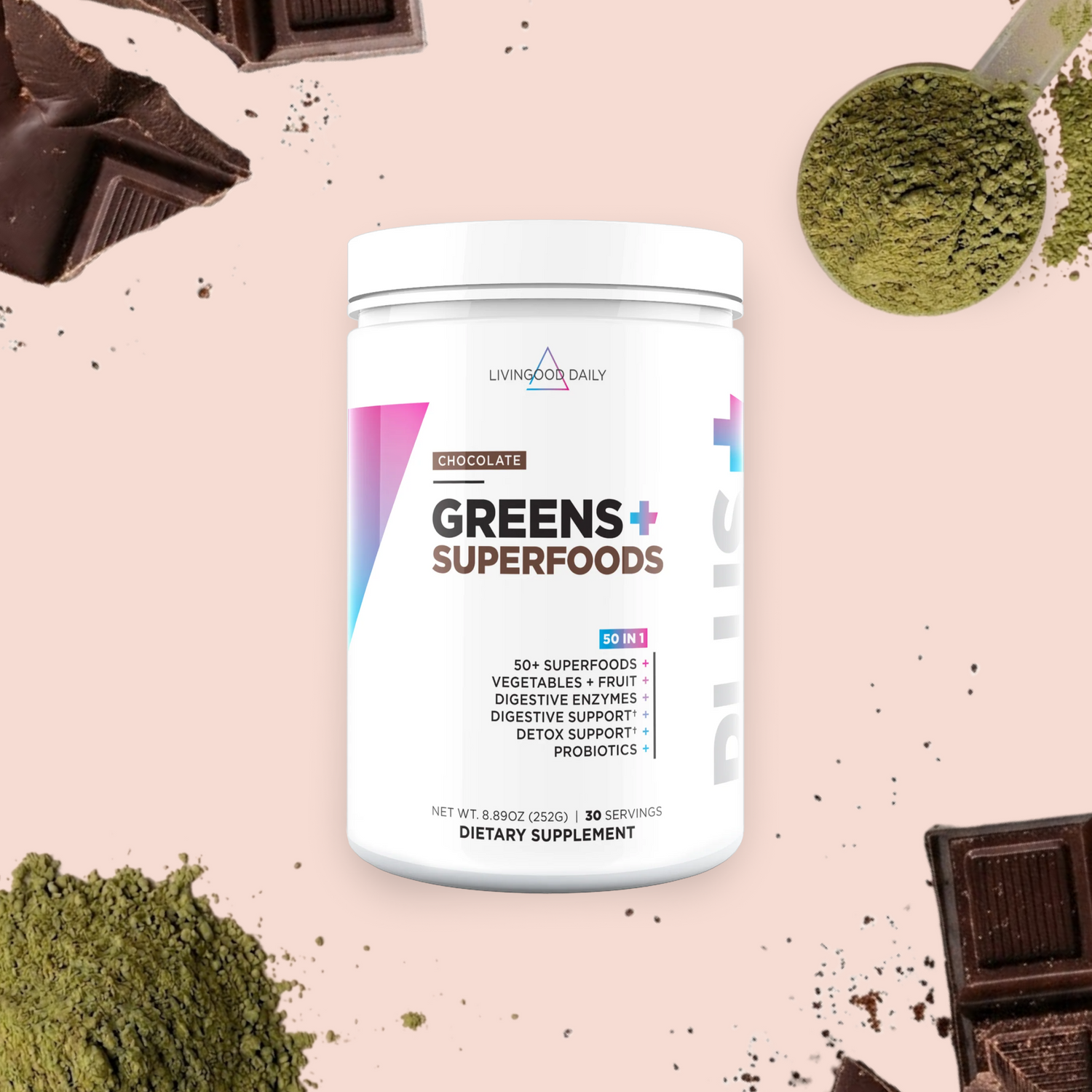 Livingood Daily Greens + Superfoods (Chocolate)