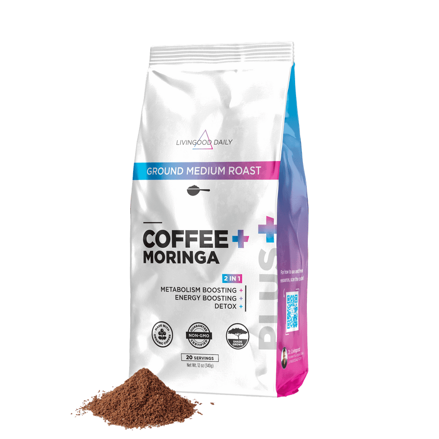 Livingood Daily Coffee + Moringa Ground Medium Roast