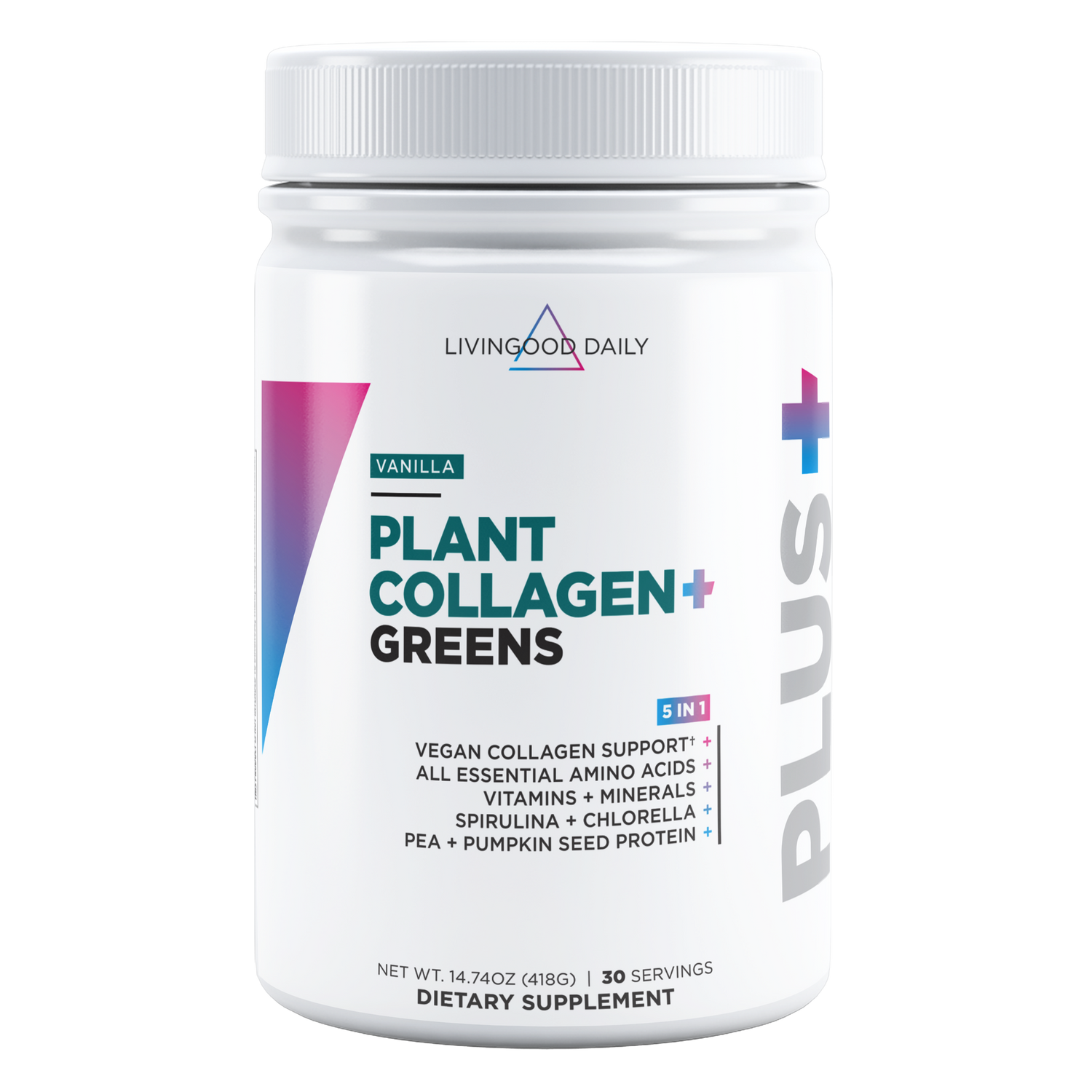 WAREHOUSE DEAL! Livingood Daily Plant Collagen + Greens (Vanilla)