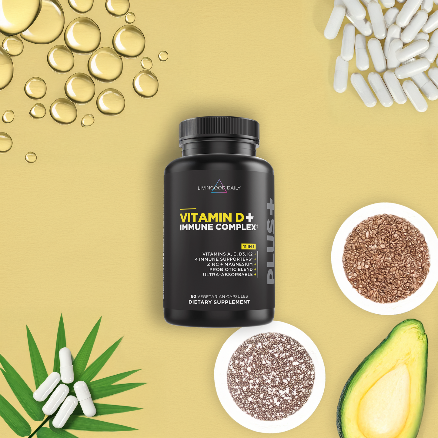 Livingood Daily Vitamin D + Immune Complex