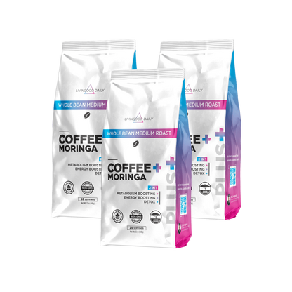 Livingood Daily Coffee + Moringa Whole Bean Medium Roast