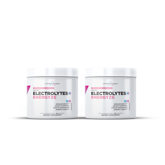 Livingood Daily Electrolytes + Energyze (Strawberry Lemonade) (2-Pack)