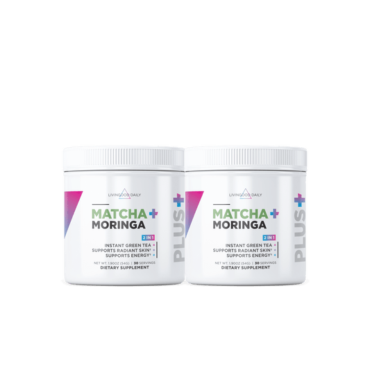 Livingood Daily Matcha + Moringa (2-Pack)
