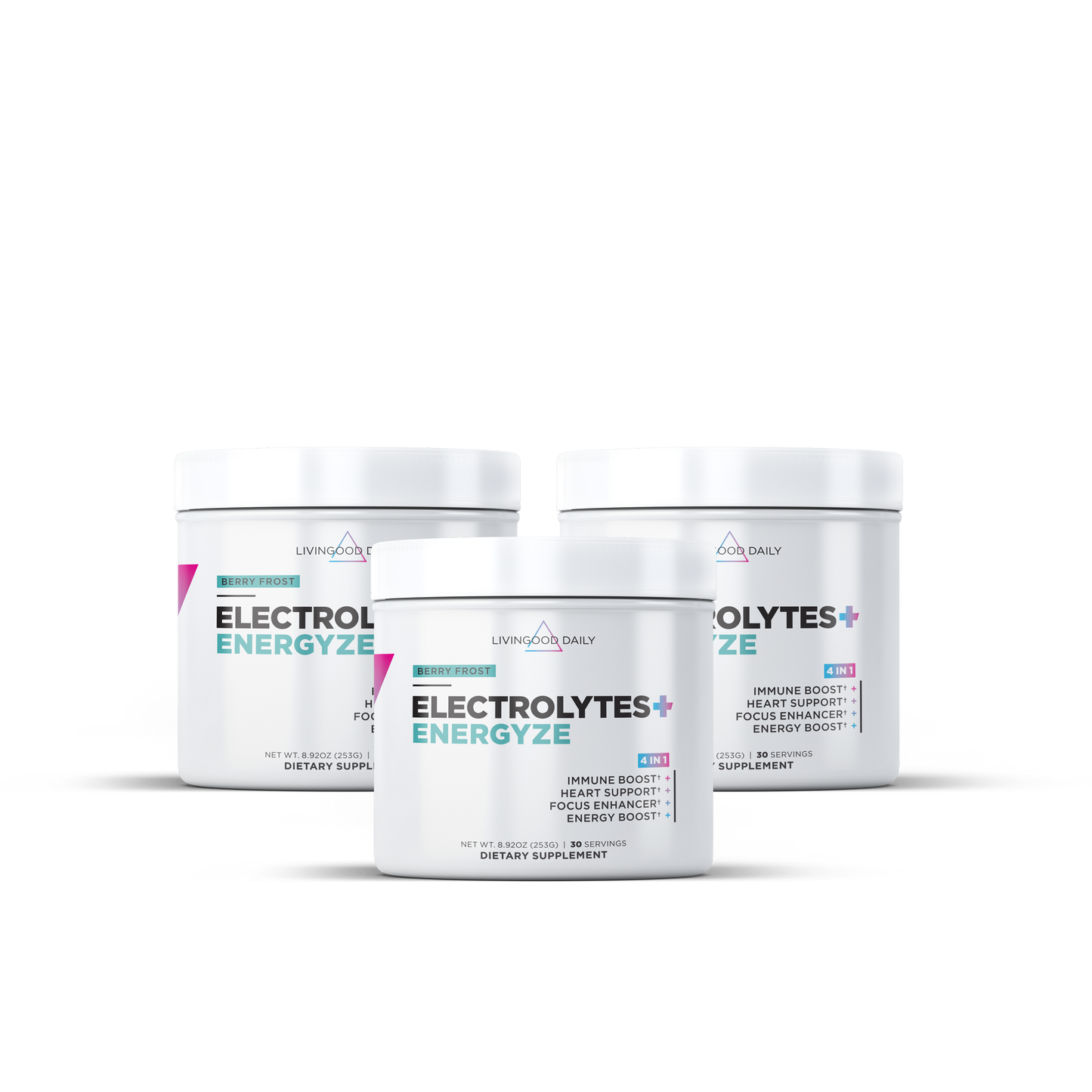 Livingood Daily Electrolytes + Energyze (Berry Frost)