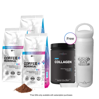 Livingood Daily Coffee + Moringa Ground Medium Roast