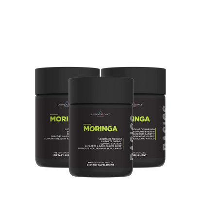 Livingood Daily Moringa Capsules (3-Pack)