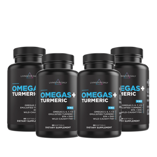 Livingood Daily Omegas + Turmeric (4-Pack)