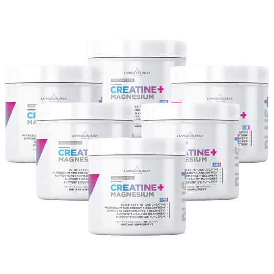 Livingood Daily Creatine + Magnesium (6-Pack)