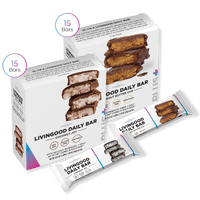 Livingood Daily Coconut Joy and Peanut Butter Cup Bars Bundle