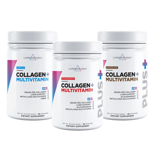 Livingood Daily Collagen + Multivitamin 3-Pack Bundle