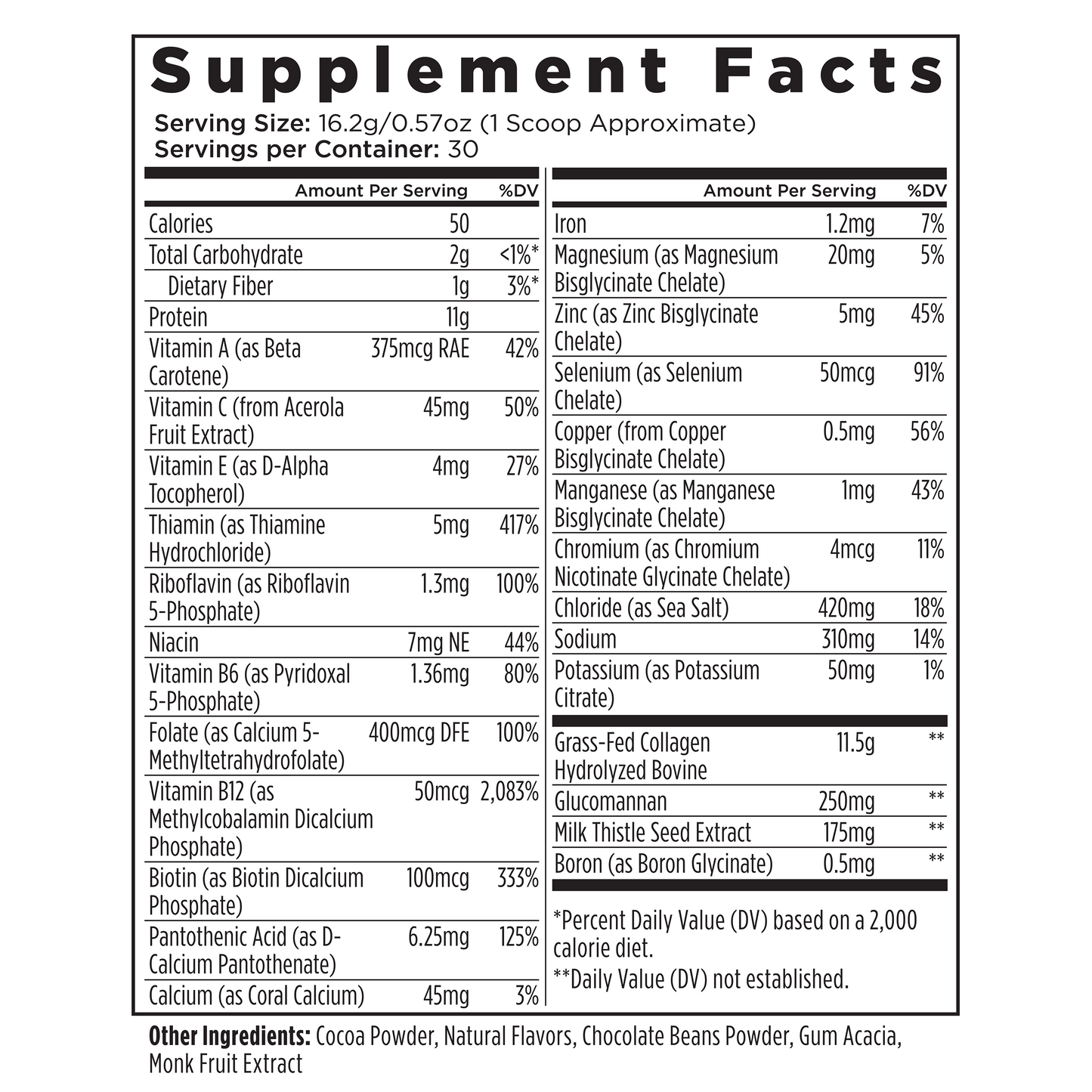 Chocolate Collagen + Multivitamin