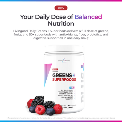 Livingood Daily Greens + Superfoods (Berry)